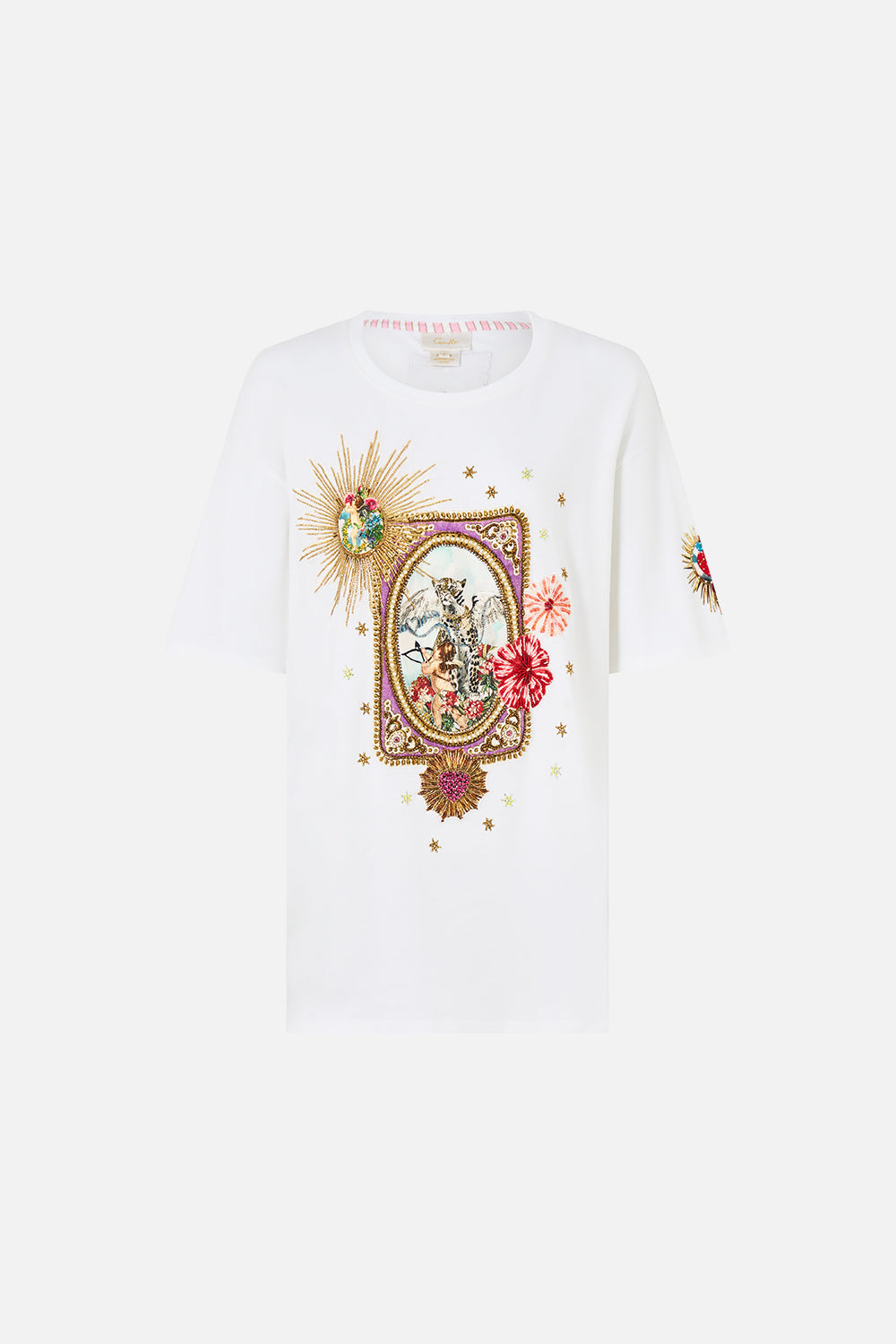 OVERSIZED BAND TEE PAINTED PRAYERS