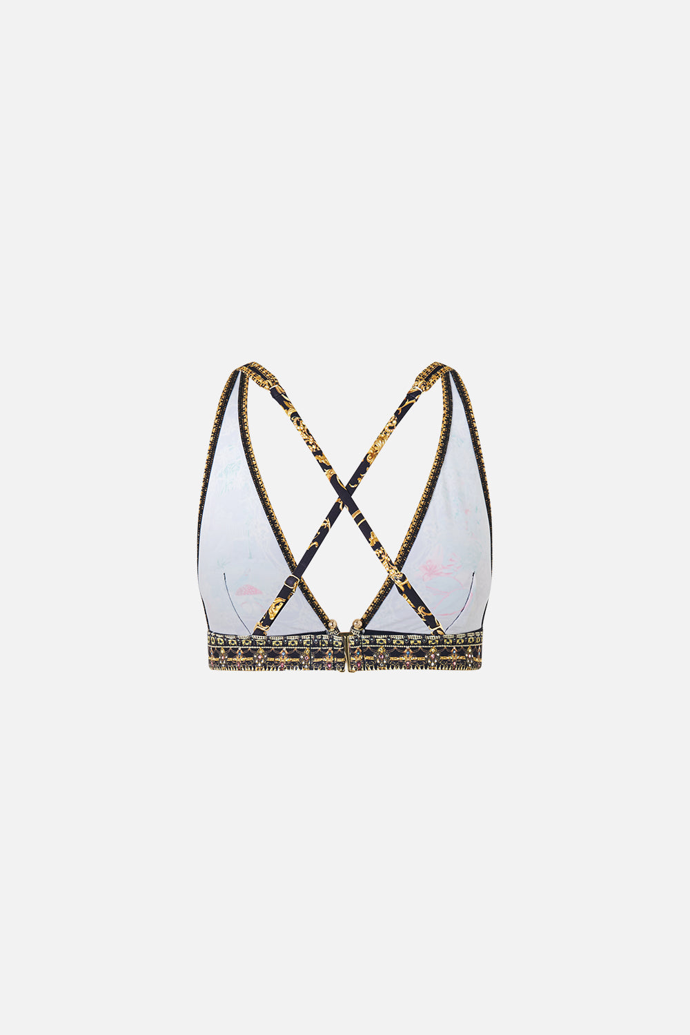 The CAMILLA HIGH TRI BIKINI TOP WITH FRONT TRIM PALACE ZOOLOGY