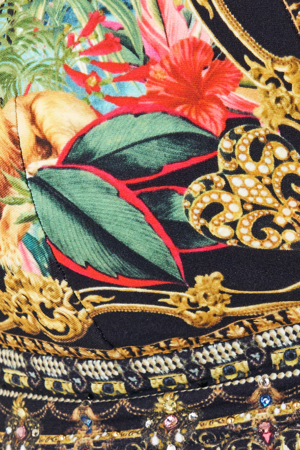 The CAMILLA HIGH TRI BIKINI TOP WITH FRONT TRIM PALACE ZOOLOGY