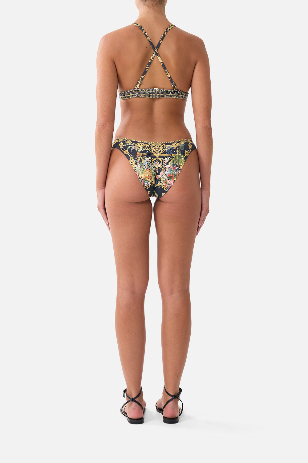 The CAMILLA HIGH TRI BIKINI TOP WITH FRONT TRIM PALACE ZOOLOGY