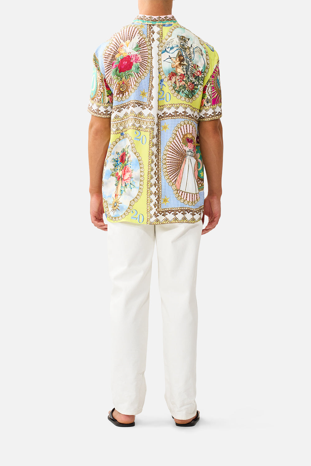 The CAMILLA SHORT SLEEVE OVERSIZED SHIRT PAINTED PRAYERS