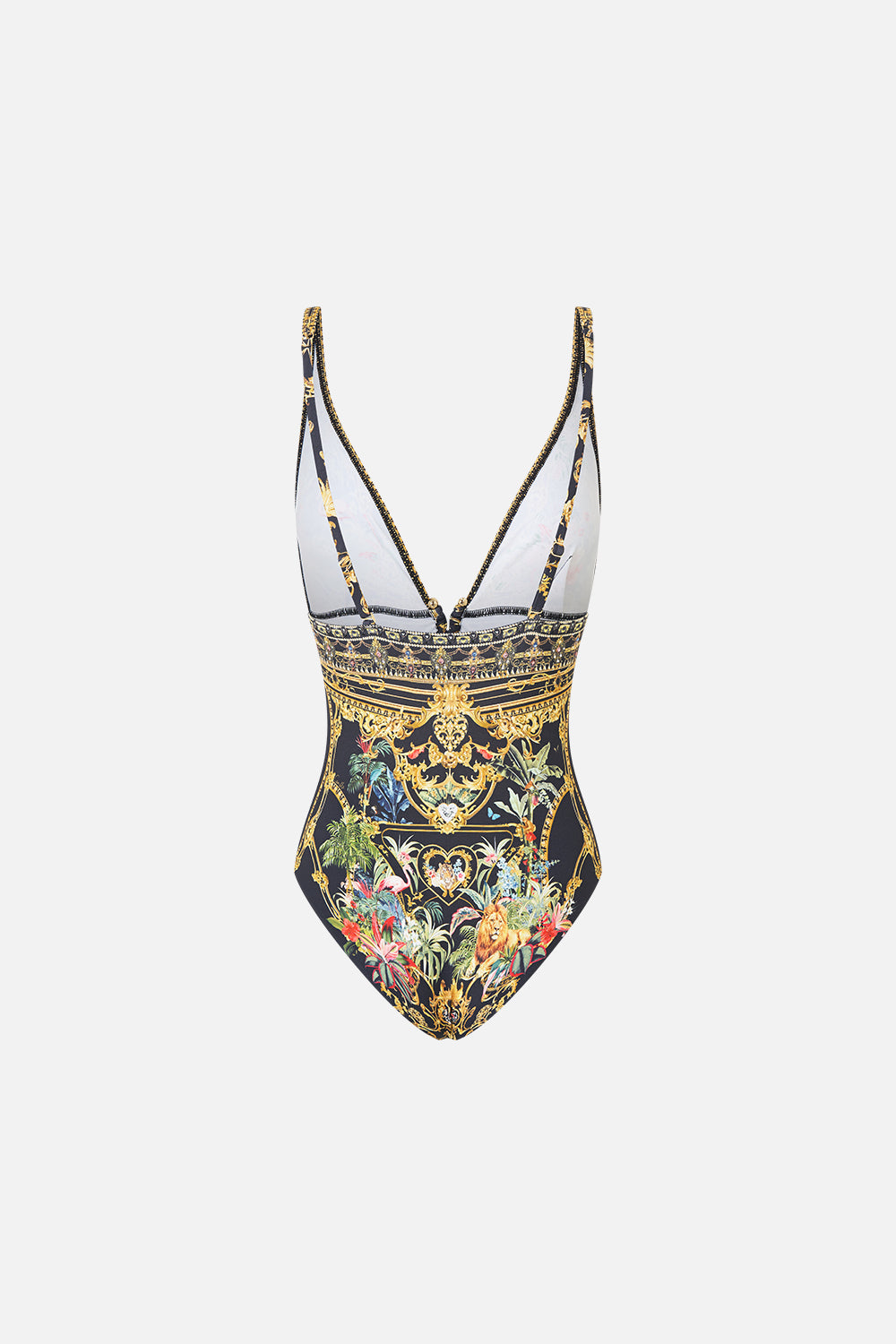 The CAMILLA HIGH TRI ONE PIECE W FRONT TRIM PALACE ZOOLOGY