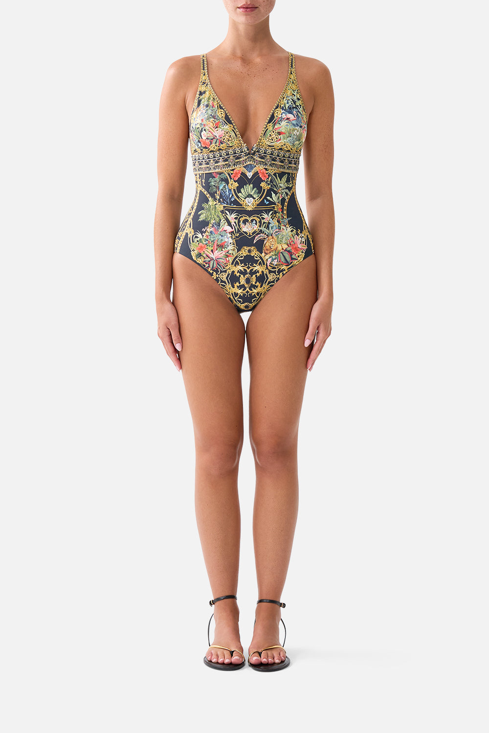 The CAMILLA HIGH TRI ONE PIECE W FRONT TRIM PALACE ZOOLOGYPALACE ZOOLOGY