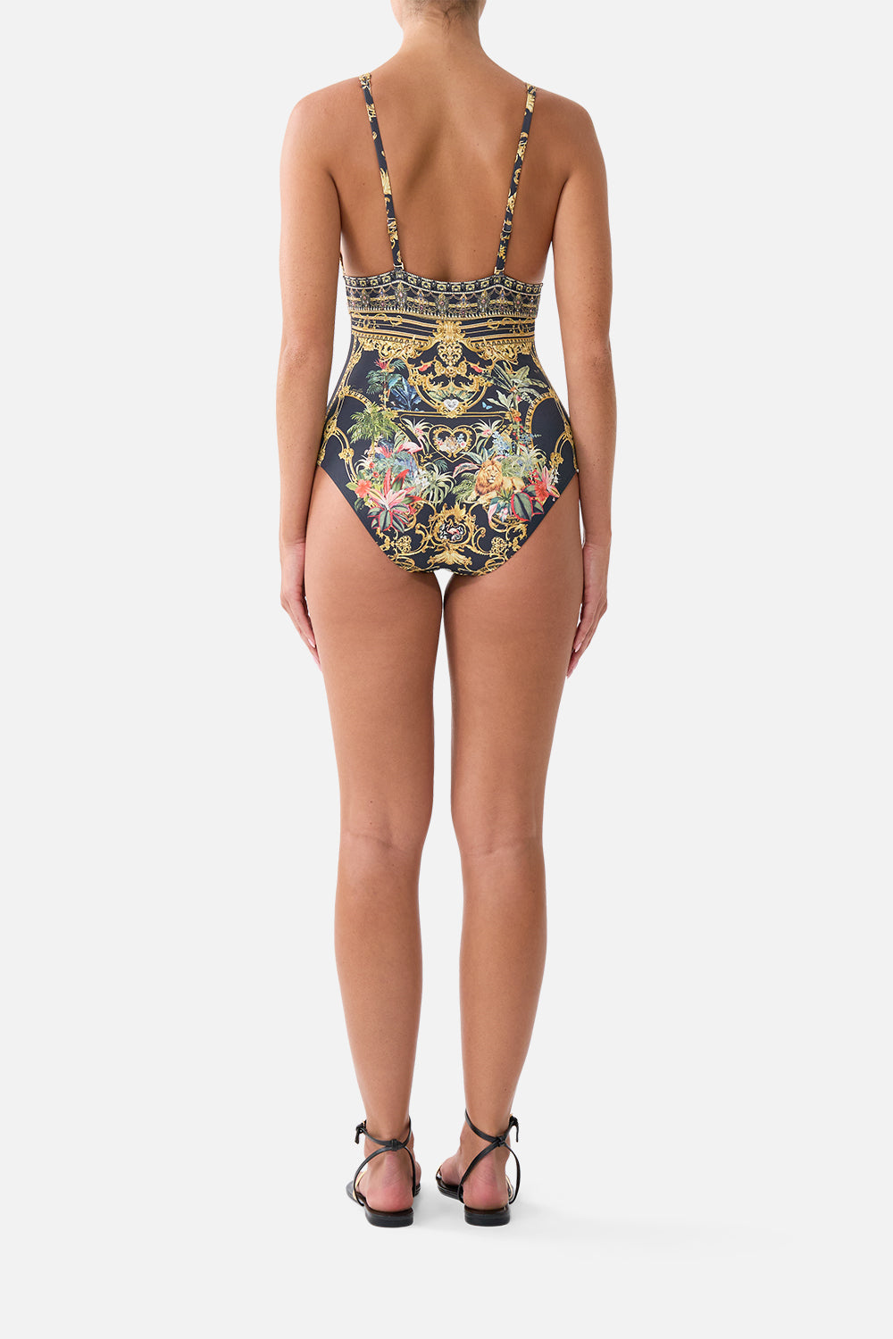 The CAMILLA HIGH TRI ONE PIECE W FRONT TRIM PALACE ZOOLOGY