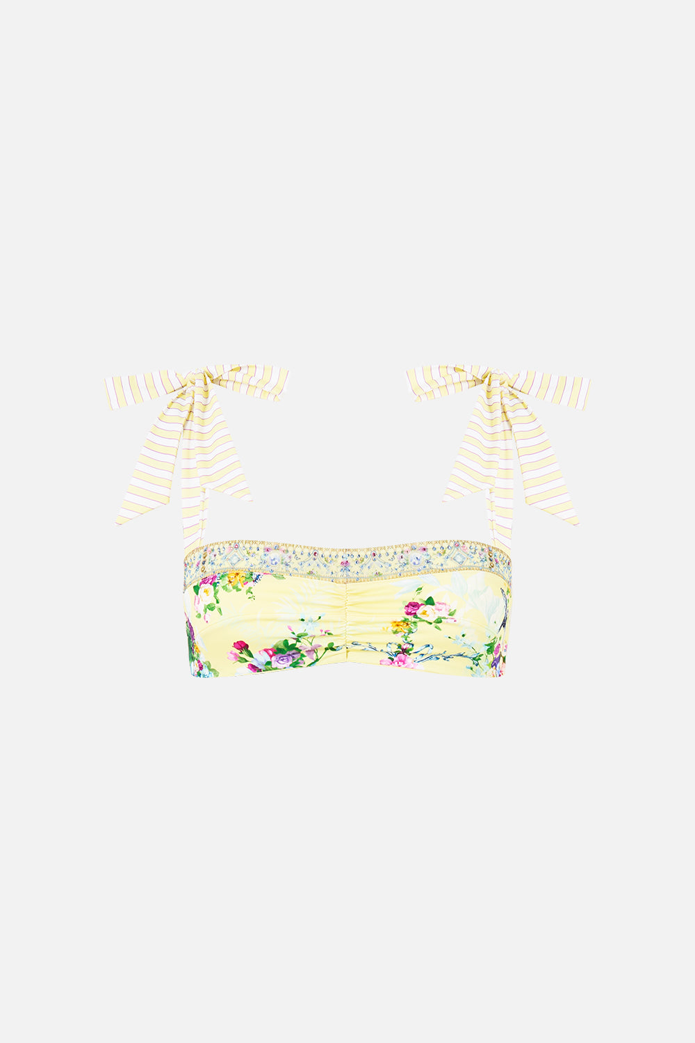 The CAMILLA PANELLED BIKINI TOP W TIE STRAPS CHINOISERIE CHILD
