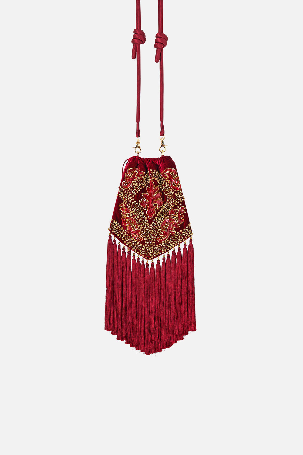 DRAWSTRING TASSEL BAG CALL ME A CARRIAGE
