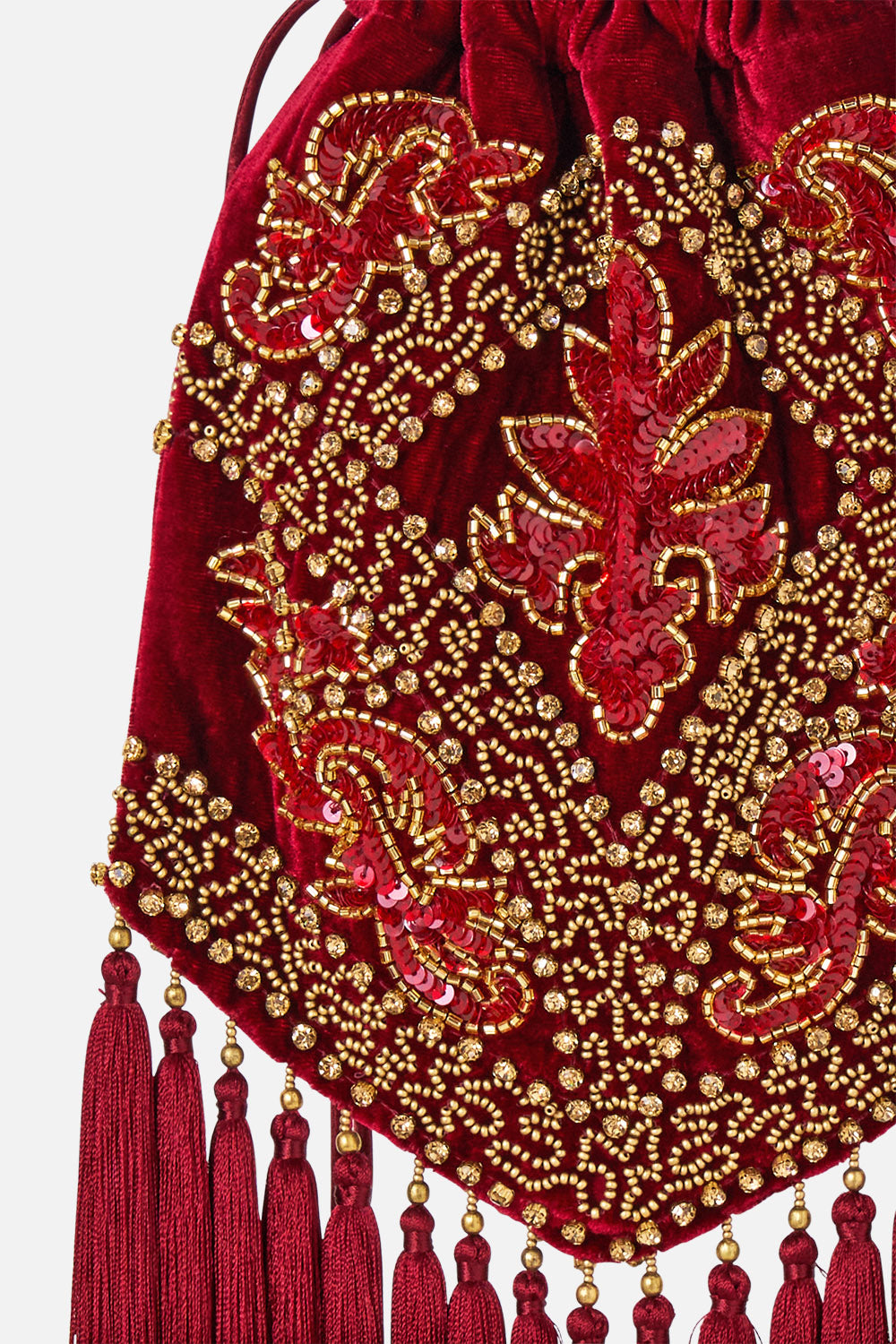 DRAWSTRING TASSEL BAG CALL ME A CARRIAGE