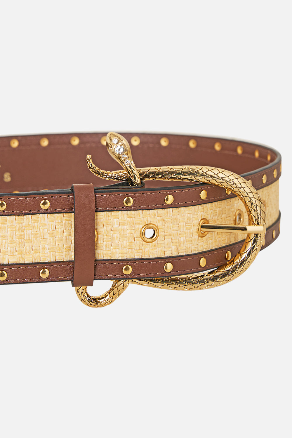 The CAMILLA SNAKE BUCKLE BELT THE PORCELAIN PARLOUR