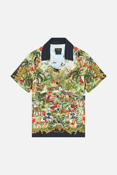 BOYS SHORT SLEEVE CAMP COLLARED SHIRT WANDERLUST EMPIRE