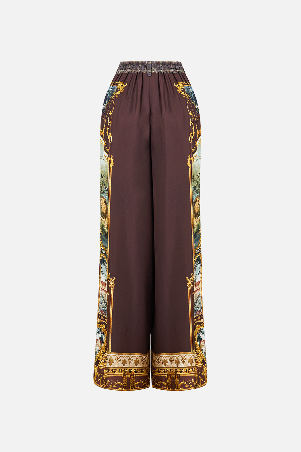 WIDE LEG WAISTED PANT ANIMALS IN THE PALACE