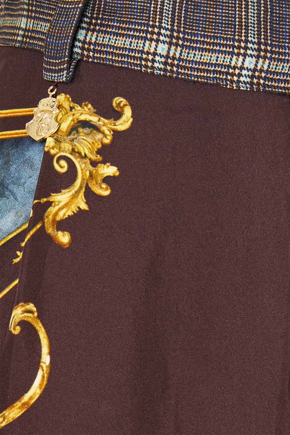 WIDE LEG WAISTED PANT ANIMALS IN THE PALACE