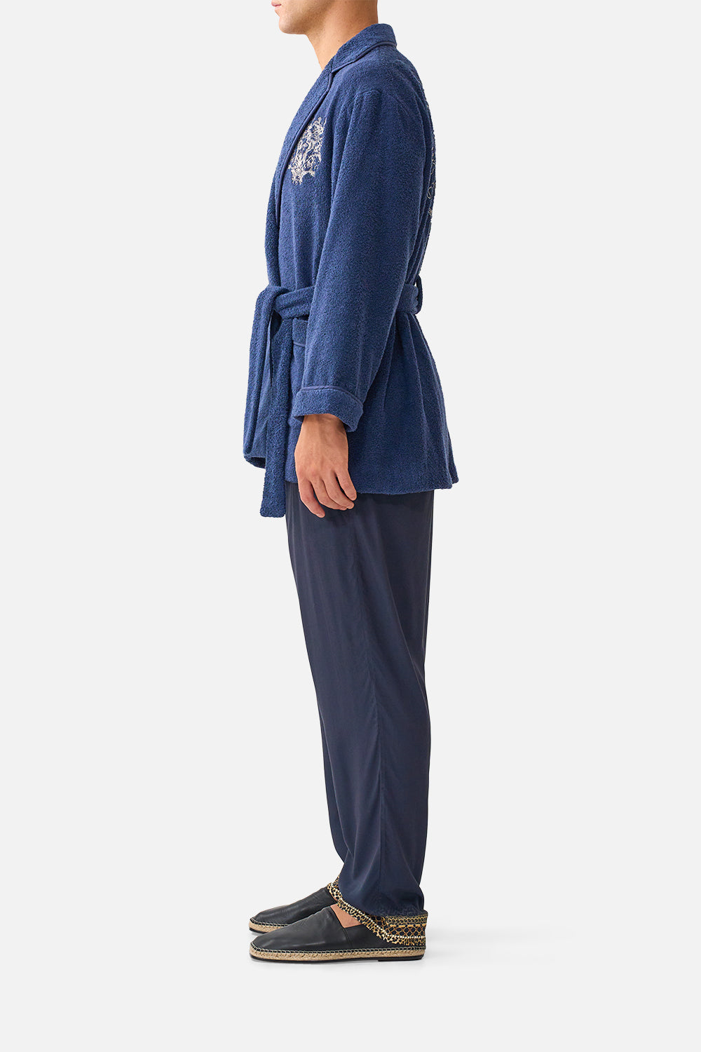 TAPERED ELASTICATED LOUNGE PANT CLOAKED IN BAROQUE
