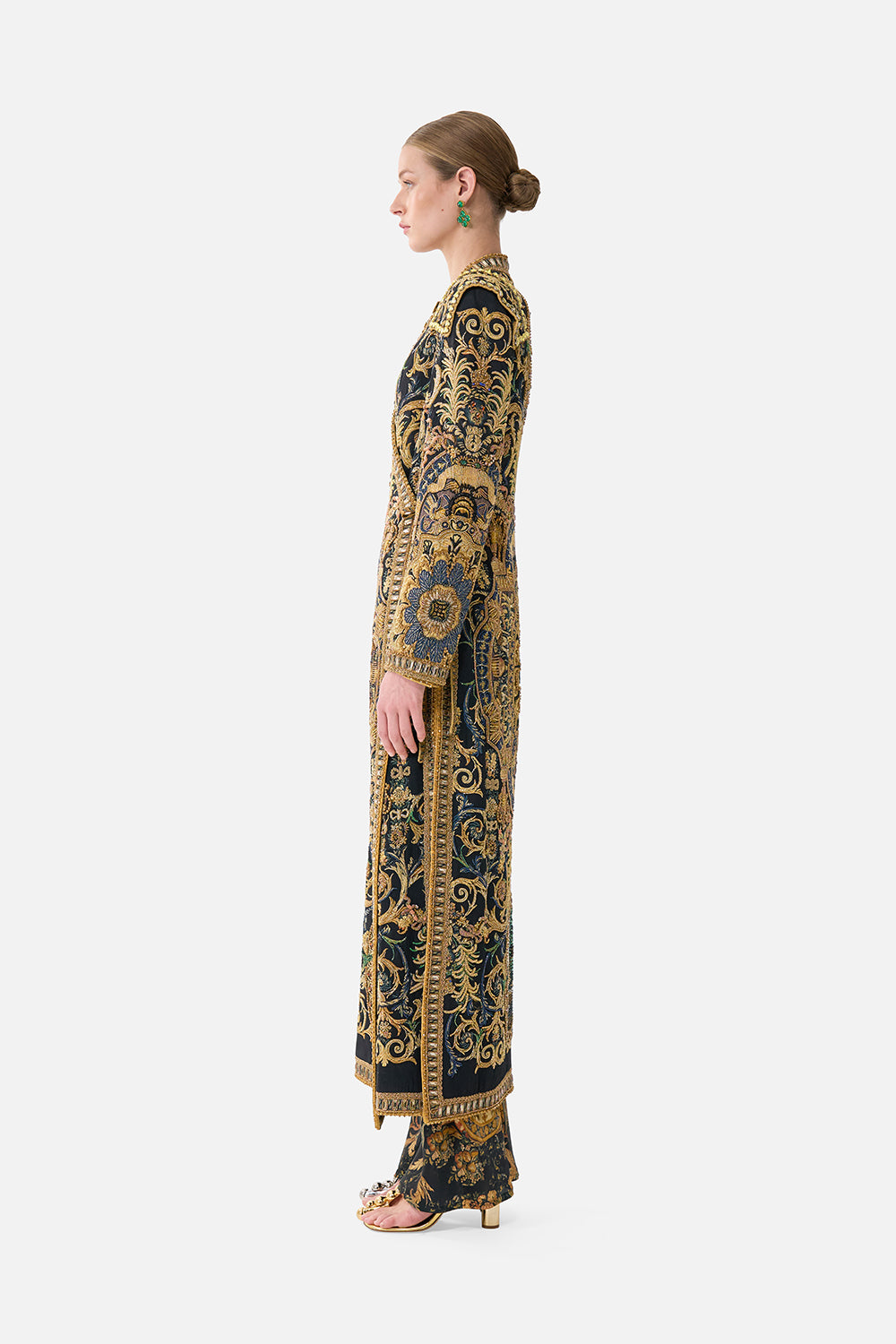 The CAMILLA Cross Over Coat in our Museum Memoirs print.
