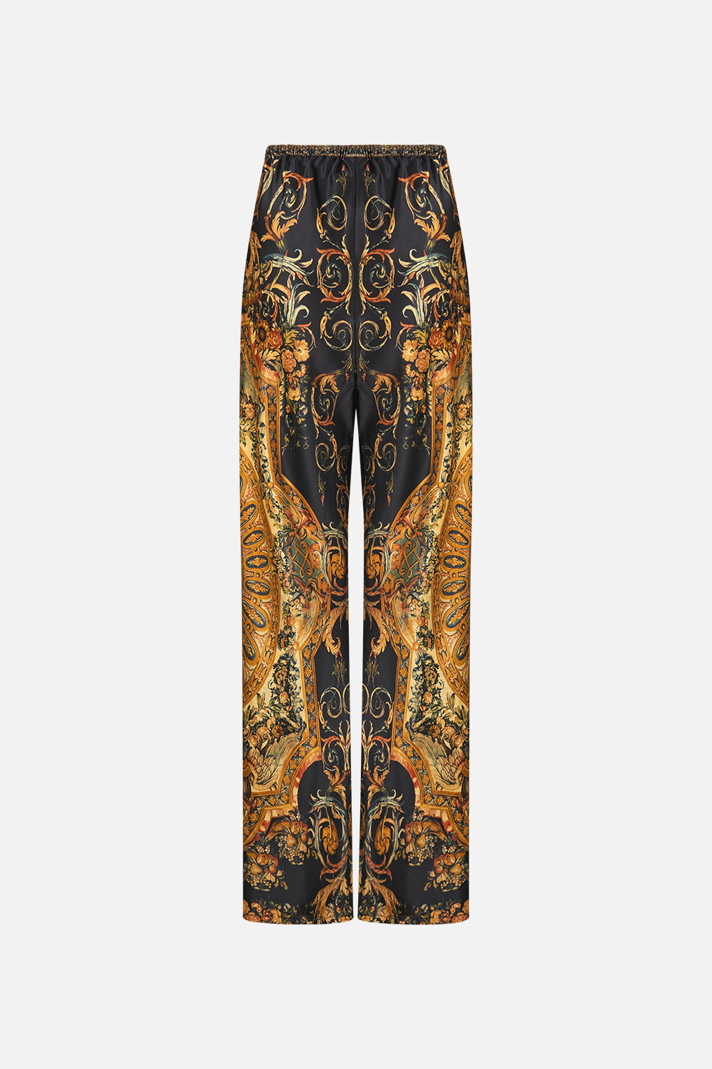 The CAMILLA Bias Cut Drawstring Pant in our Museum Memoirs print.