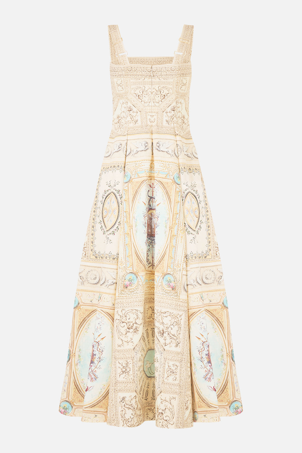 The CAMILLA Long Fit And Flare Dress in our A Beloved Boudoir print.