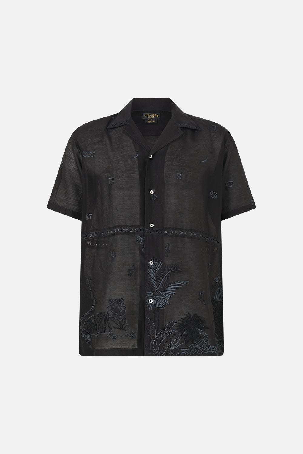 The CAMILLA RELAXED FIT SHORT SLEEVE CAMP COLLARED SHIRT PALACE ZOOLOGY