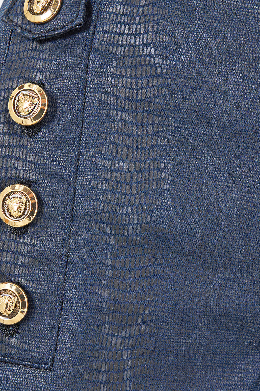 AMANDA FLARE JEAN WITH HARDWARE DETAIL DENIM