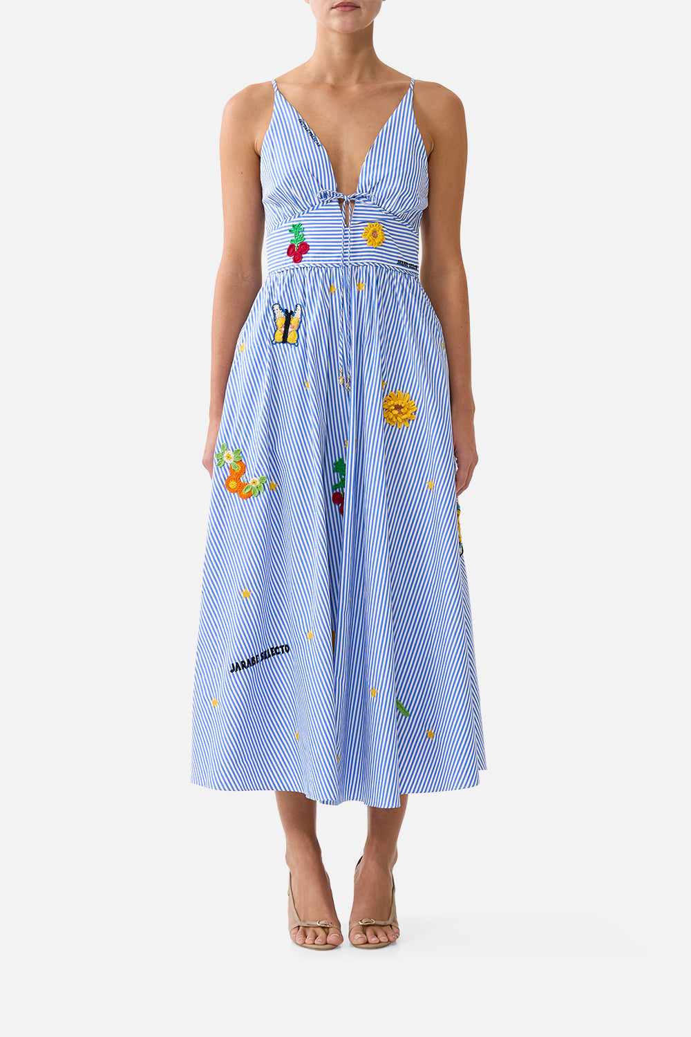 WAISTBAND DRESS WITH TIE DETAIL MAGIC OF THE MERCADO
