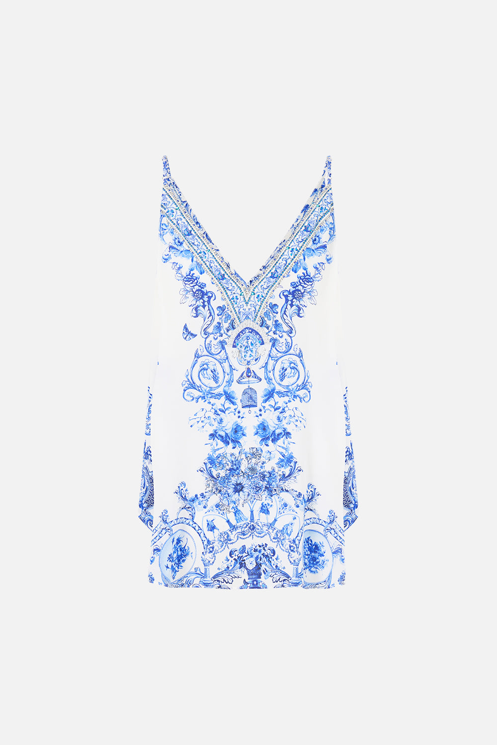 The CAMILLA V NECK CAMI CERAMIC PANORAMIC