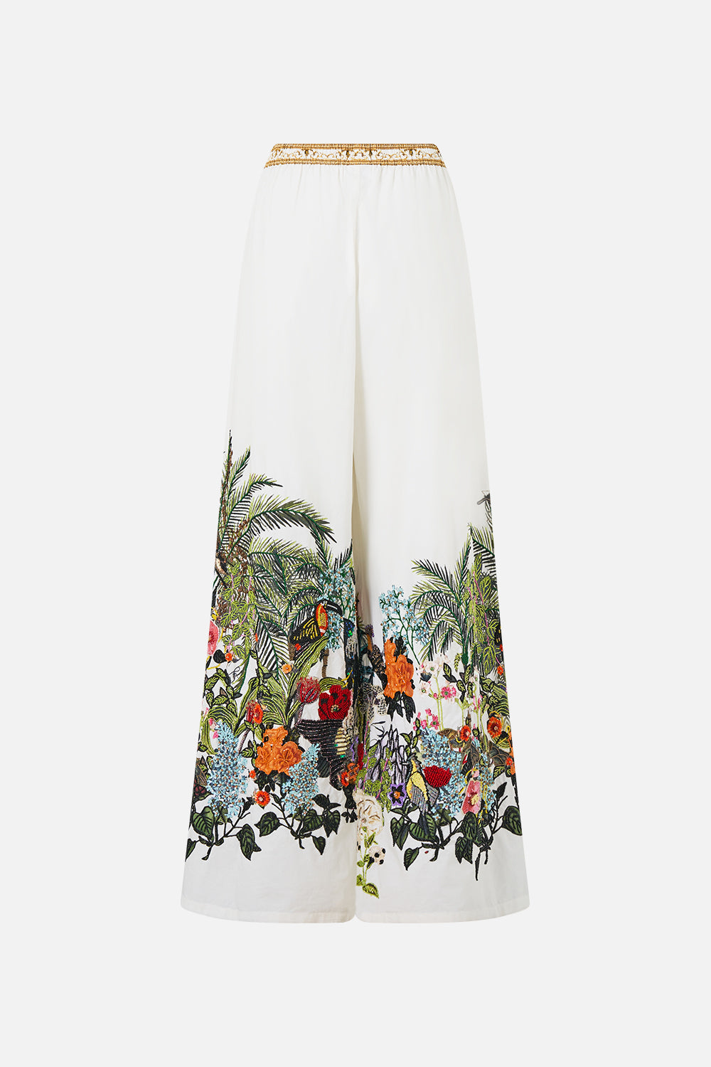 The CAMILLA WIDE LEG TROUSER WITH FRONT POCKETS WANDERLUST EMPIRE