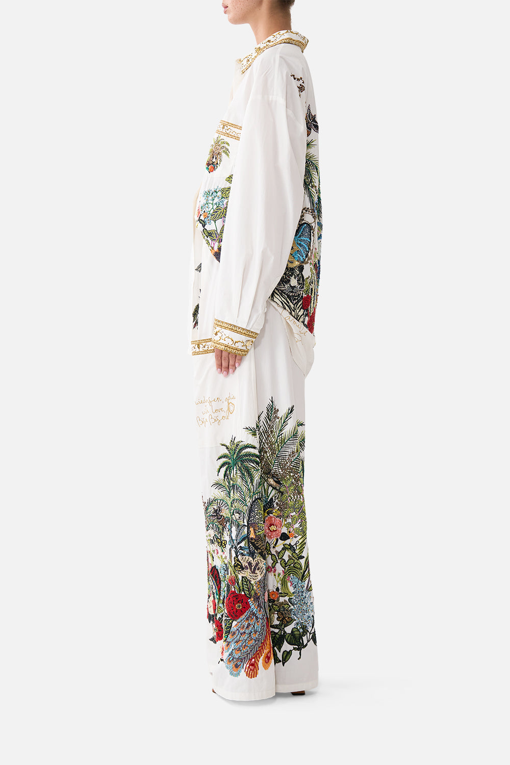 The CAMILLA WIDE LEG TROUSER WITH FRONT POCKETS WANDERLUST EMPIRE