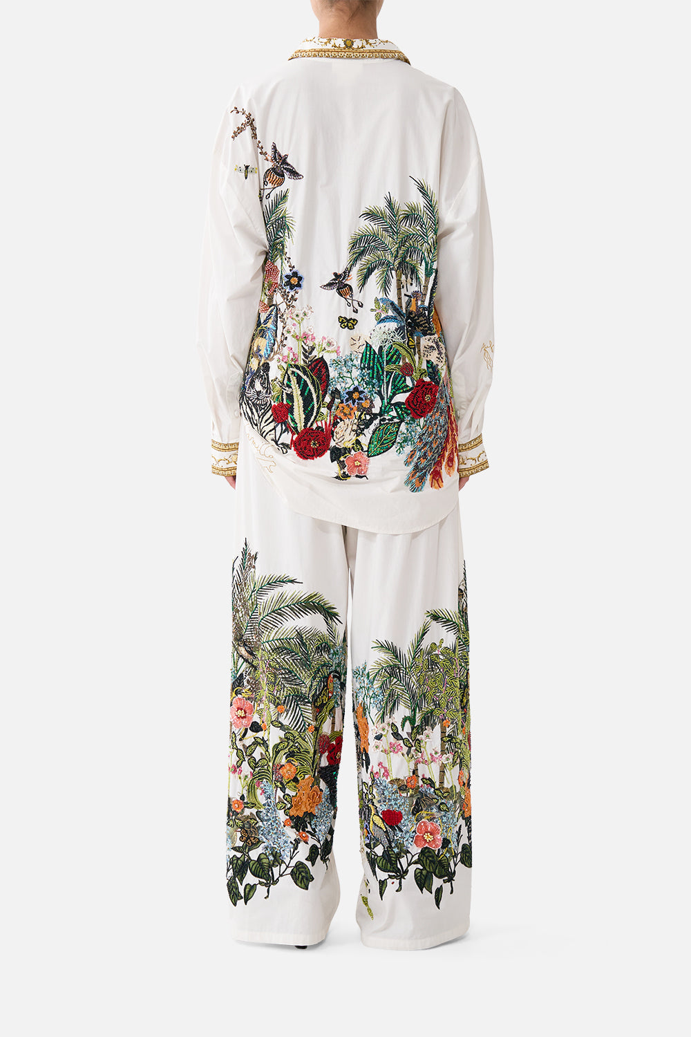 The CAMILLA WIDE LEG TROUSER WITH FRONT POCKETS WANDERLUST EMPIRE