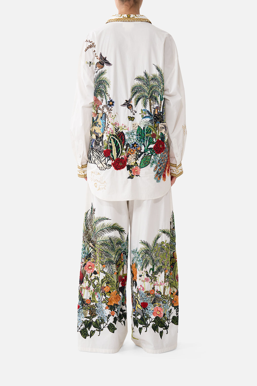 The CAMILLA LONG SLEEVE OVERSIZED SHIRT WITH POCKET WANDERLUST EMPIRE