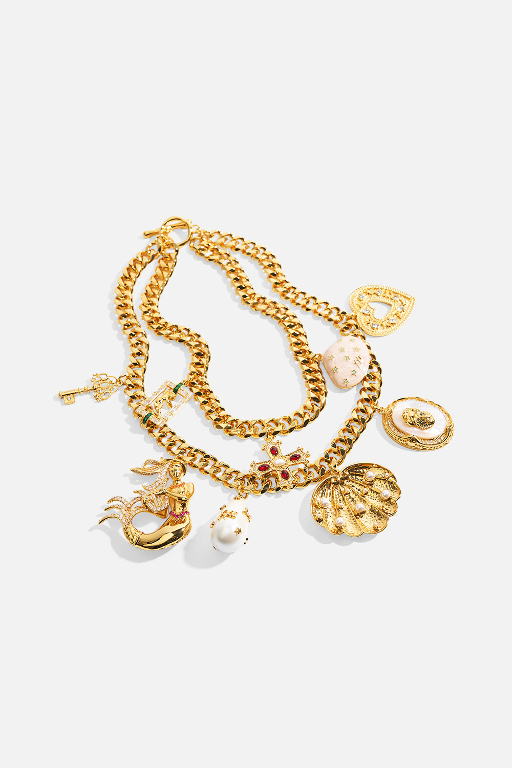 The CAMILLA QUEEN OF CHARMS STATEMENT NECKLACE GOLDGOLD