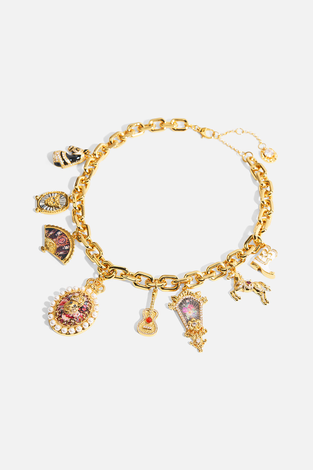 MY CAMEO ROMEO CHARM NECKLACE GOLD