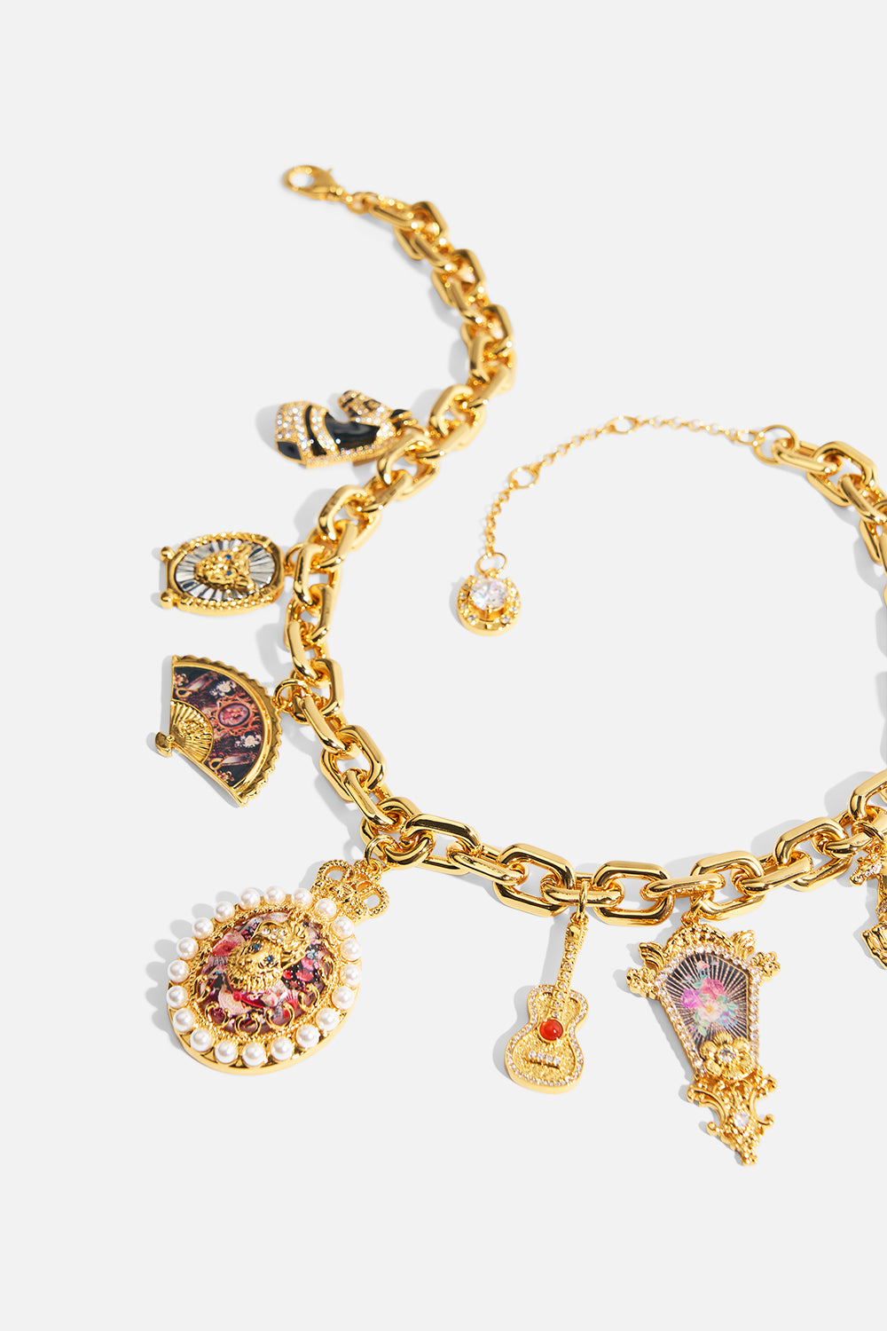 The CAMILLA MY CAMEO ROMEO CHARM NECKLACE GOLD