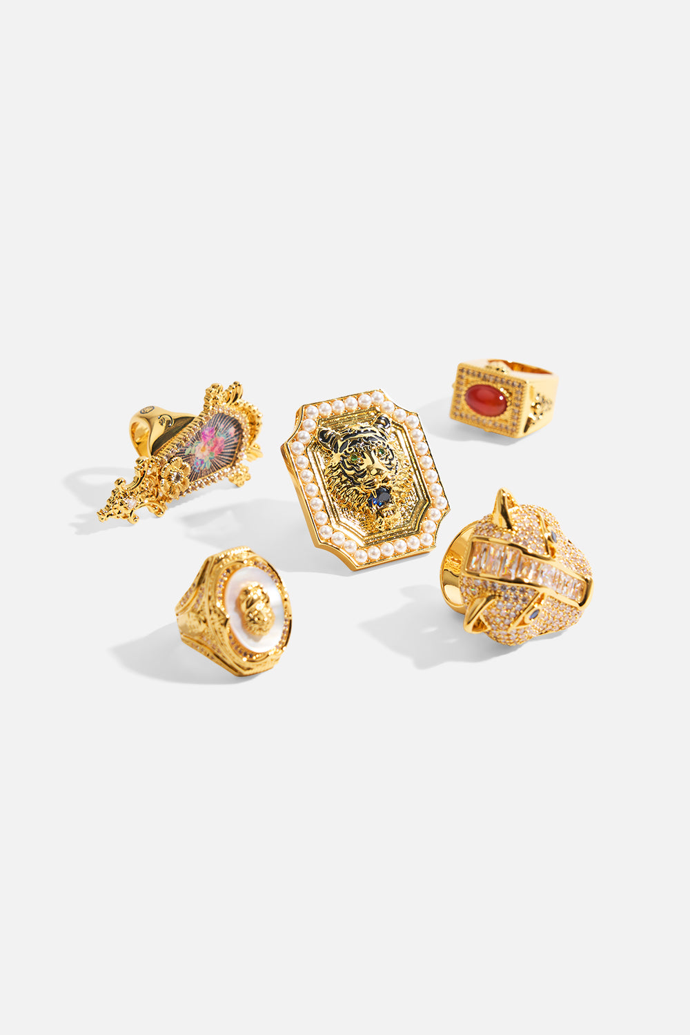 The CAMILLA A SPANISH STATEMENT JAGGI HEAD RING GOLD