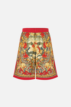 The CAMILLA Baggy Long Walk Short With Elastic Waist in our Meet Me At The Met print.