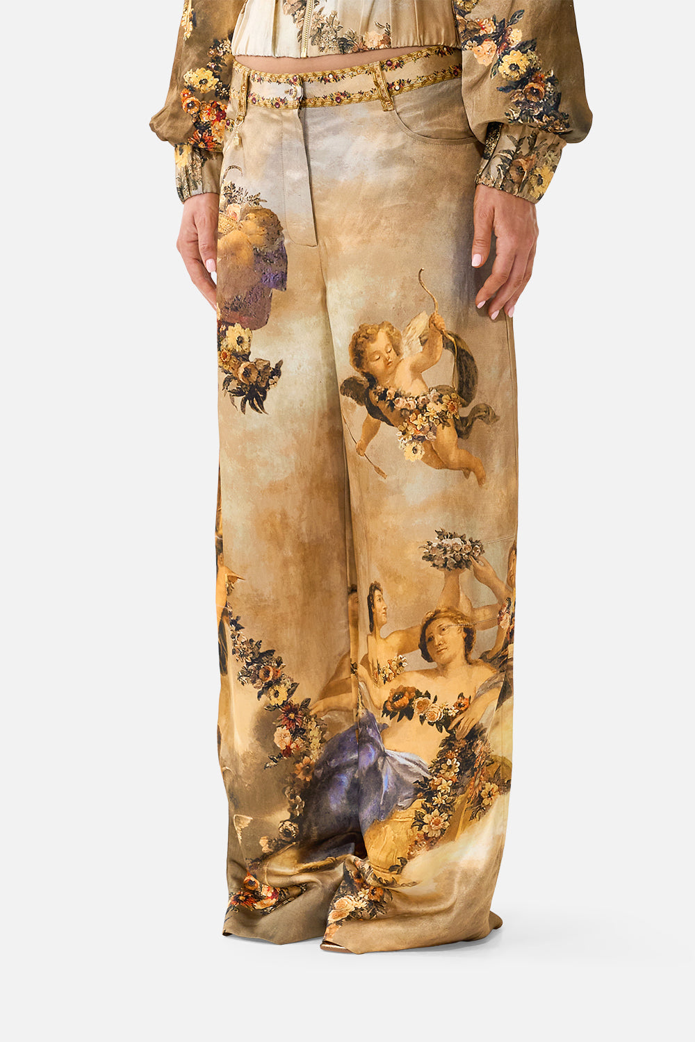 RELAXED TROUSER WITH BACK YOKE QUEEN OF BOHEMIA