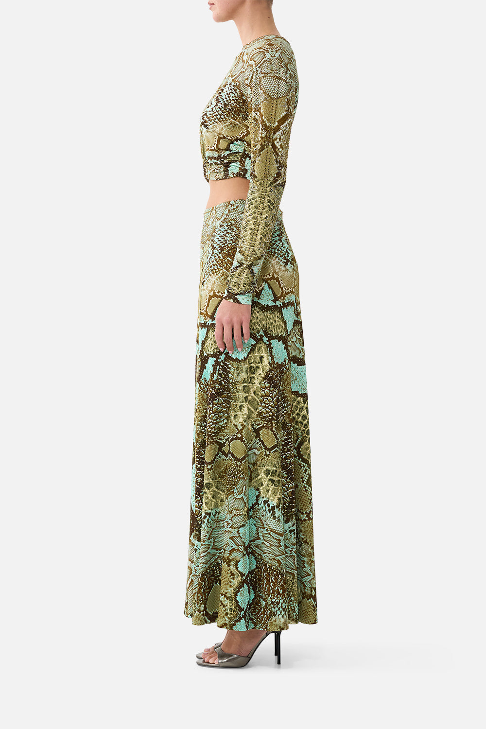 FLARED HEM JERSEY SKIRT MY SWEET SERPENTINE
