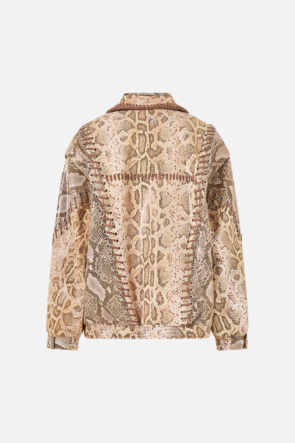 DOUBLE COLLARED OVERSIZED LEATHER JACKET ANIMALIA HEIRLOOMS