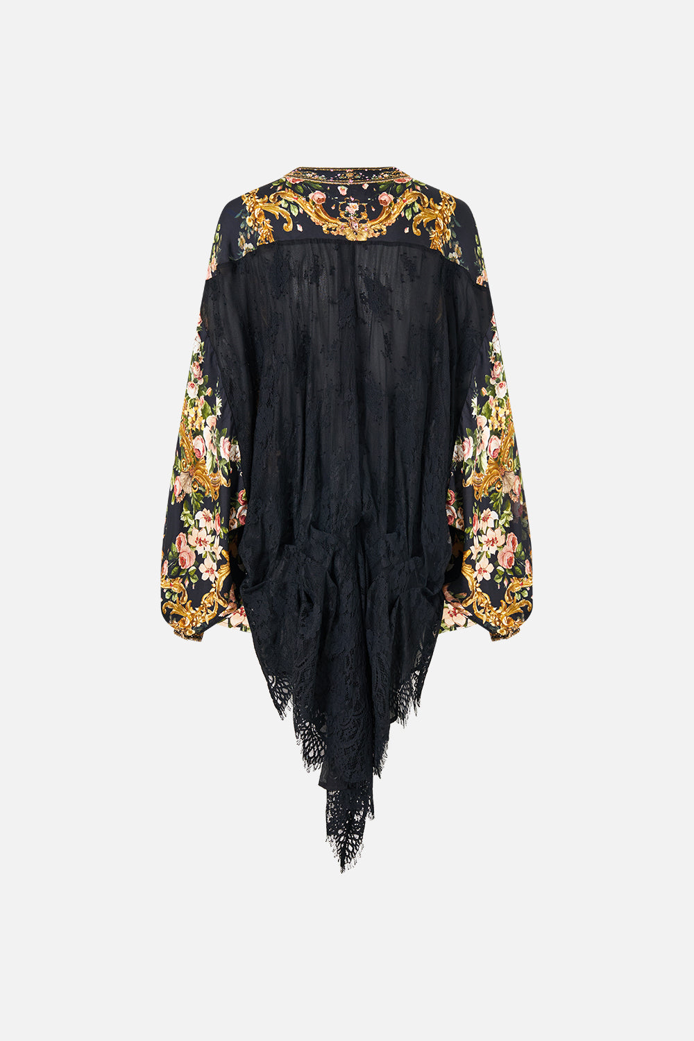 BLOUSE WITH LACE DRAPED BACK DETAIL VERSAILLES OR DIE