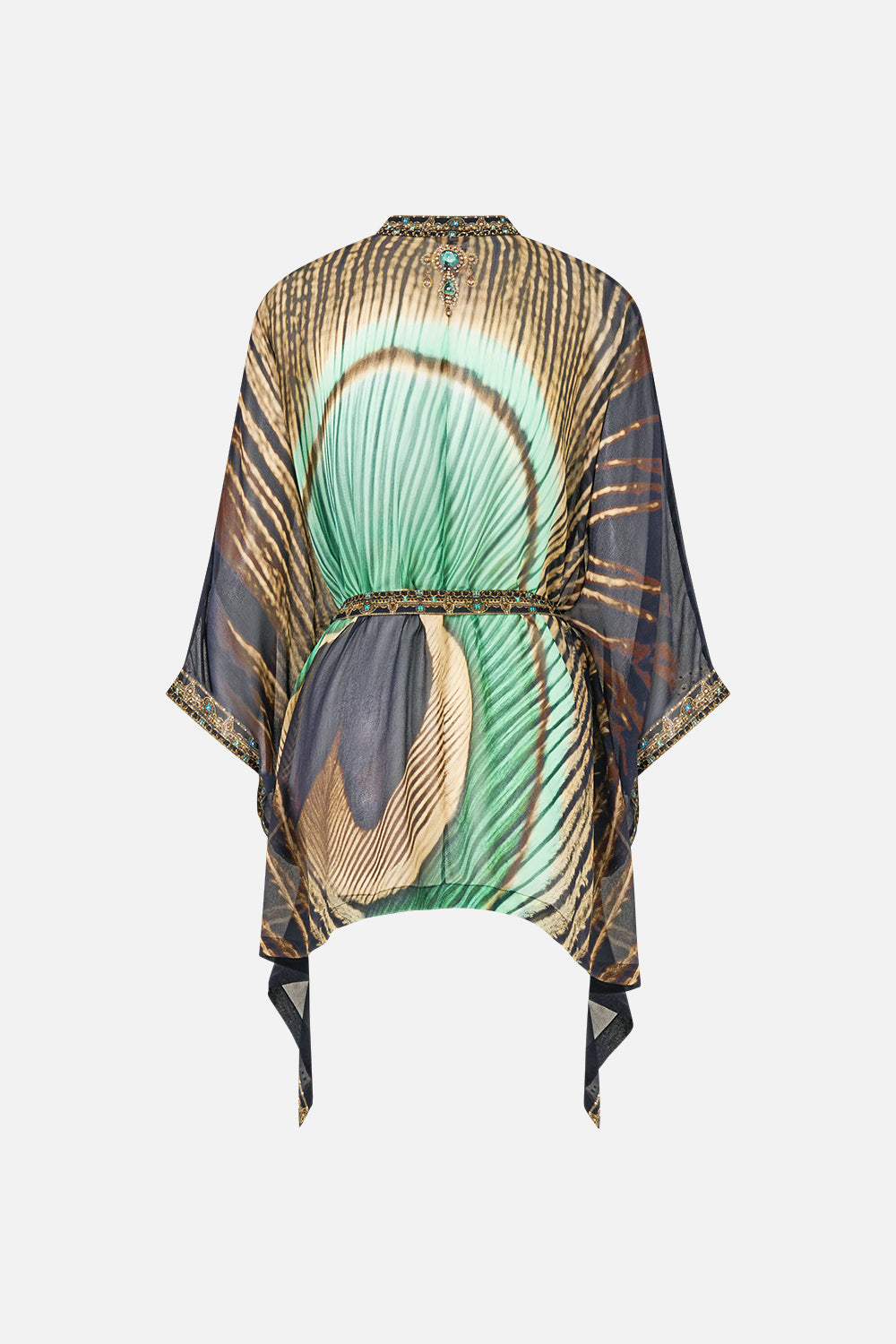 BUTTON THROUGH SCARF BLOUSE A WINK TO THE WILD