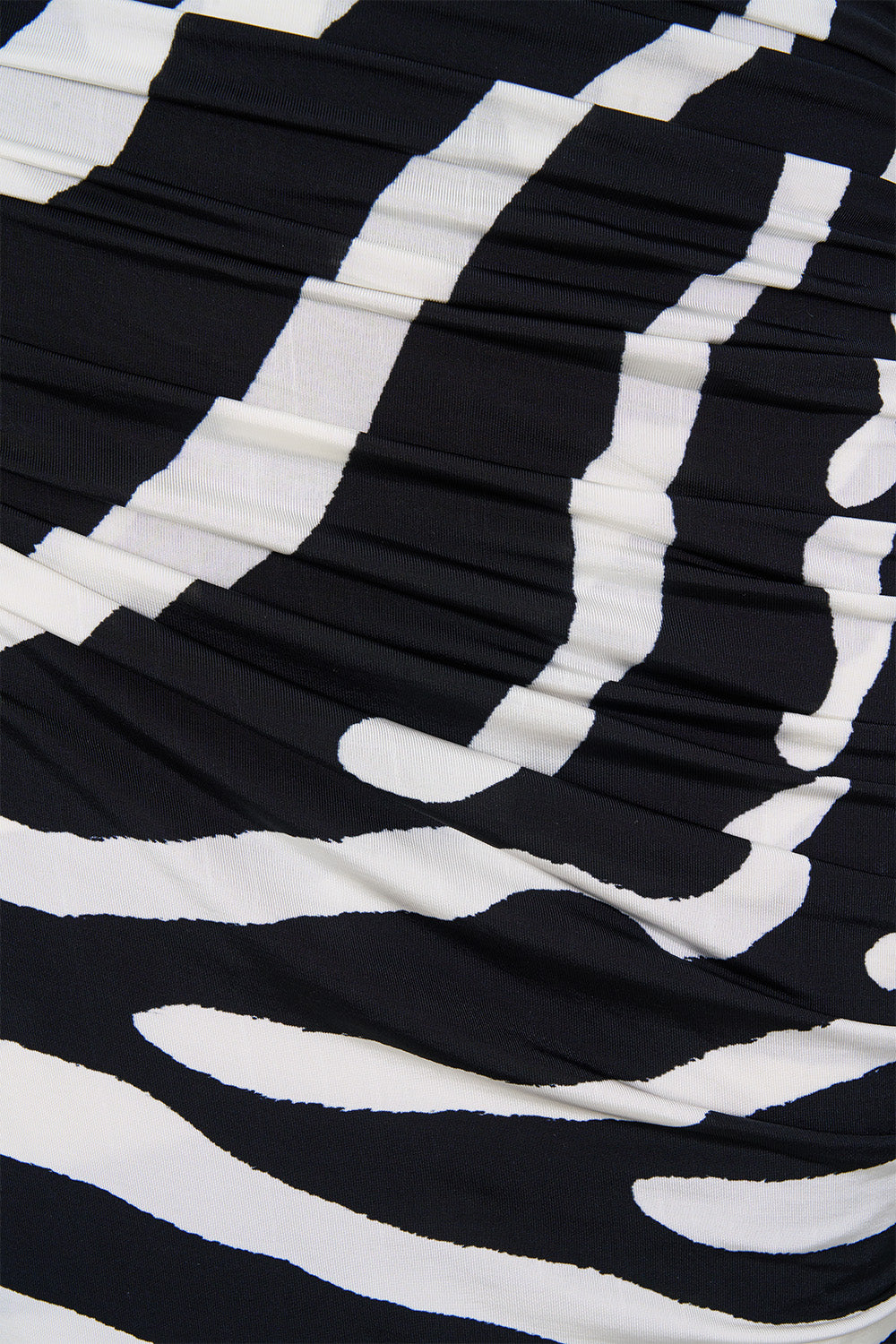 ONE SHOULDER JERSEY CUT OUT DRESS ZIG ZAG ZOO