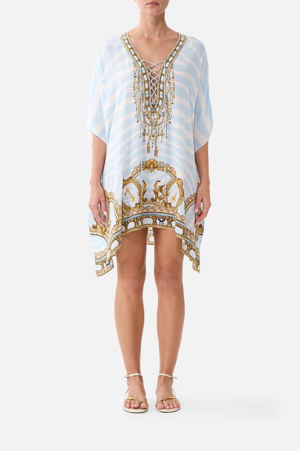 SHORT LACE UP KAFTAN SPIRIT OF STRIPES