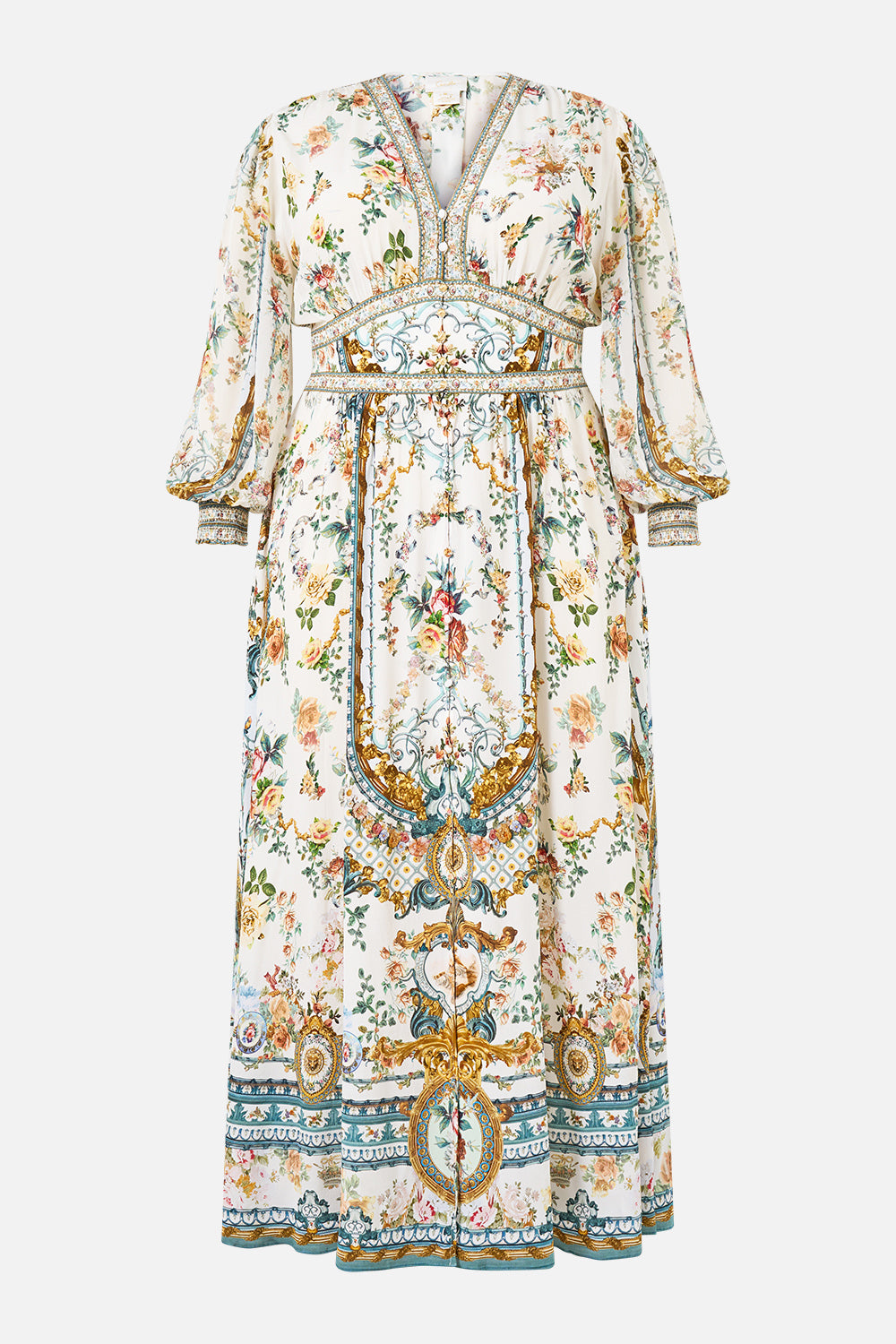 BUTTON DRESS WITH SHAPED WAISTBAND BALLAD OF THE BIBLIOTHÈQUE