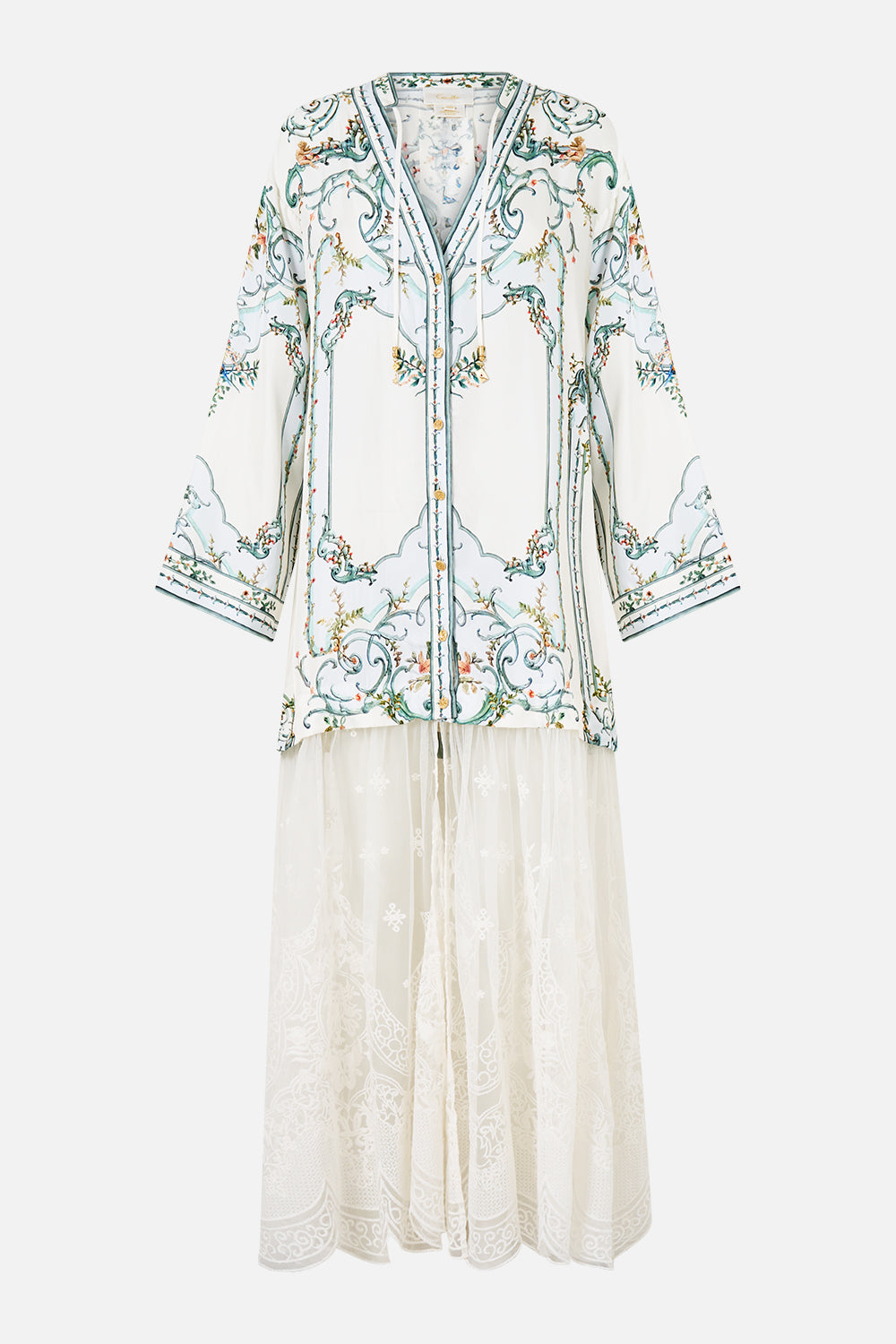 LONG KAFTAN WITH LACE SKIRT BALLAD OF THE BIBLIOTHÈQUE