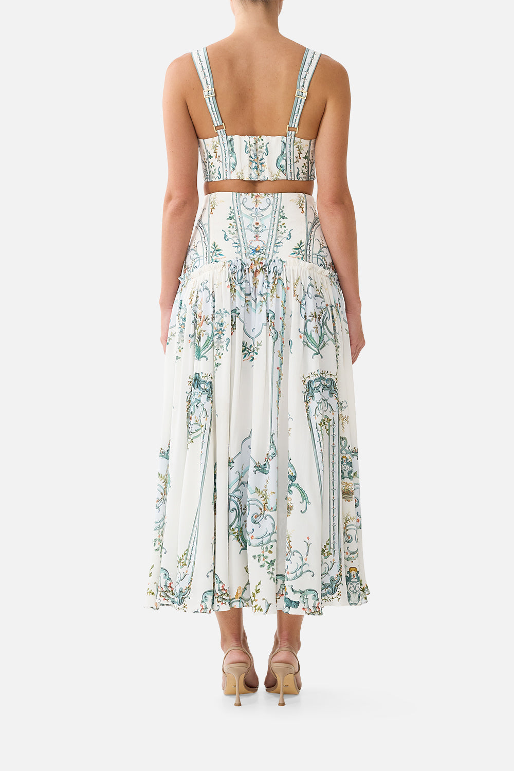 CROPPED CORSET TOP WITH GATHERED BUST BALLAD OF THE BIBLIOTHÈQUE