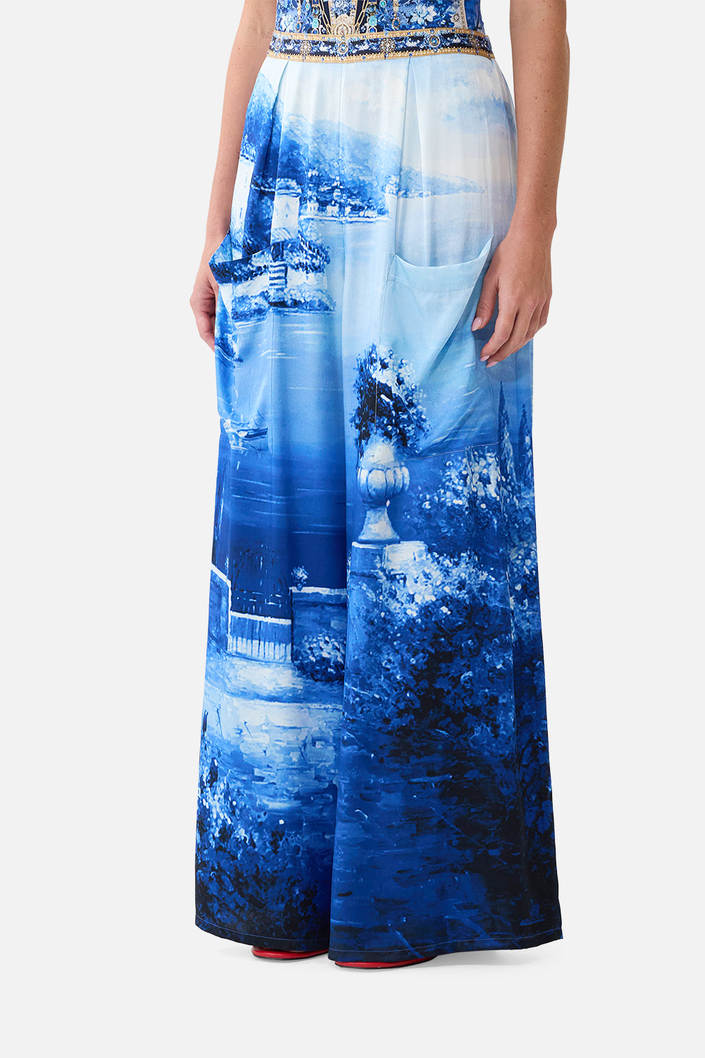 WIDE LEG TROUSER WITH FRONT POCKETS SWEET SACRÉ BLEU