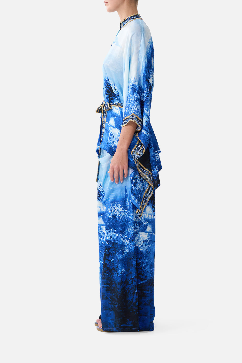 BUTTON THROUGH SCARF BLOUSE SWEET SACRÉ BLEU