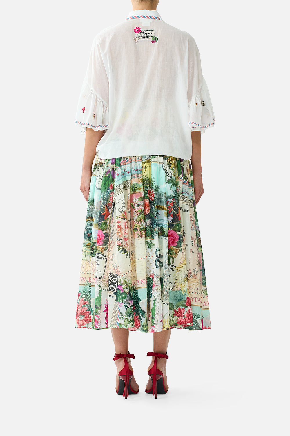 LONG SKIRT WITH CORSET WAIST LA BELLE BOTANIQUE