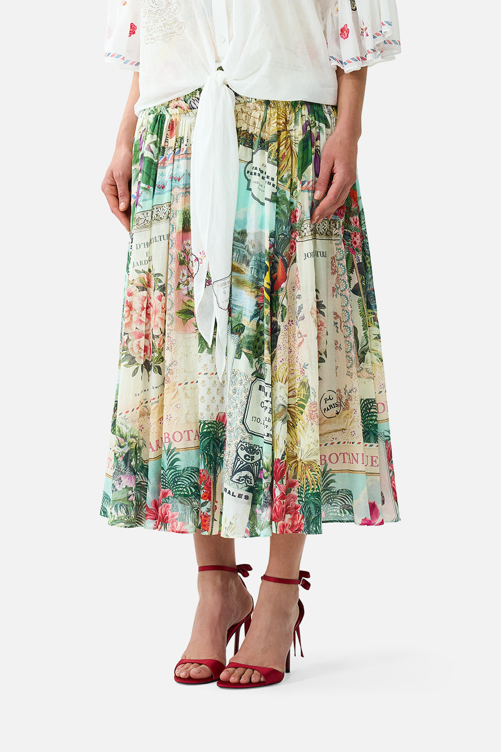 LONG SKIRT WITH CORSET WAIST LA BELLE BOTANIQUE