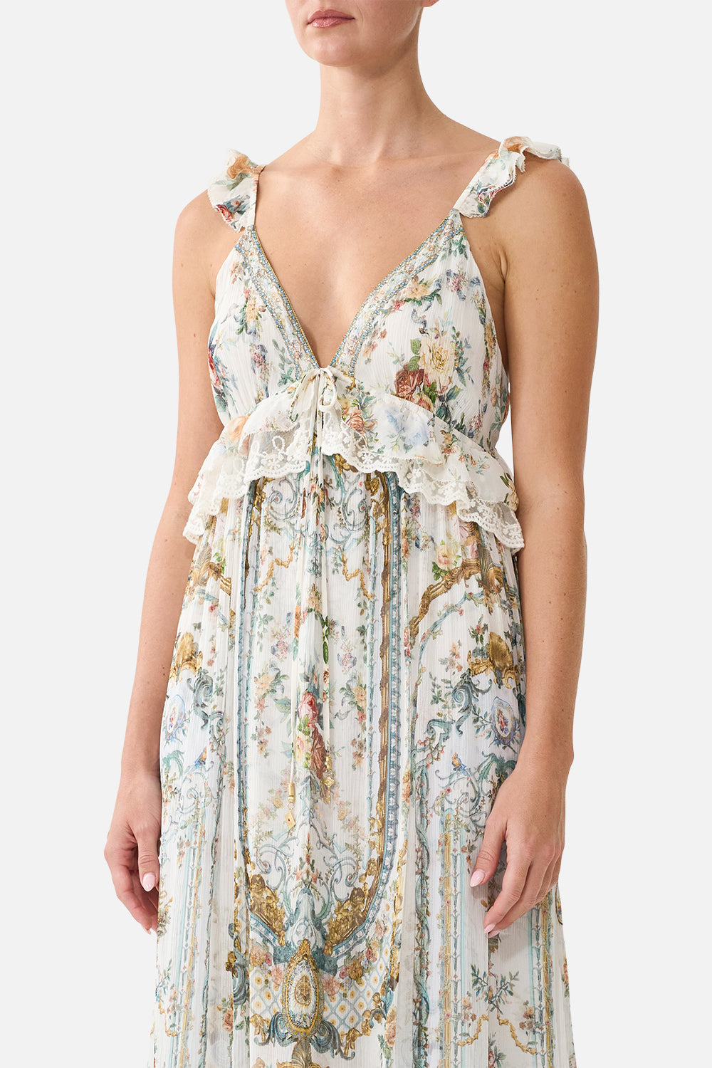 FRILL BRALETTE LONG DRESS BALLAD OF THE BIBLIOTHÈQUE