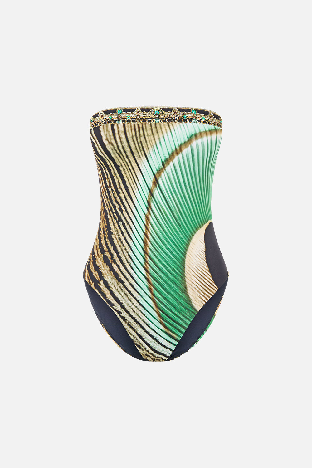 BANDEAU ONE PIECE W REMOVABLE STRAPS A WINK TO THE WILD