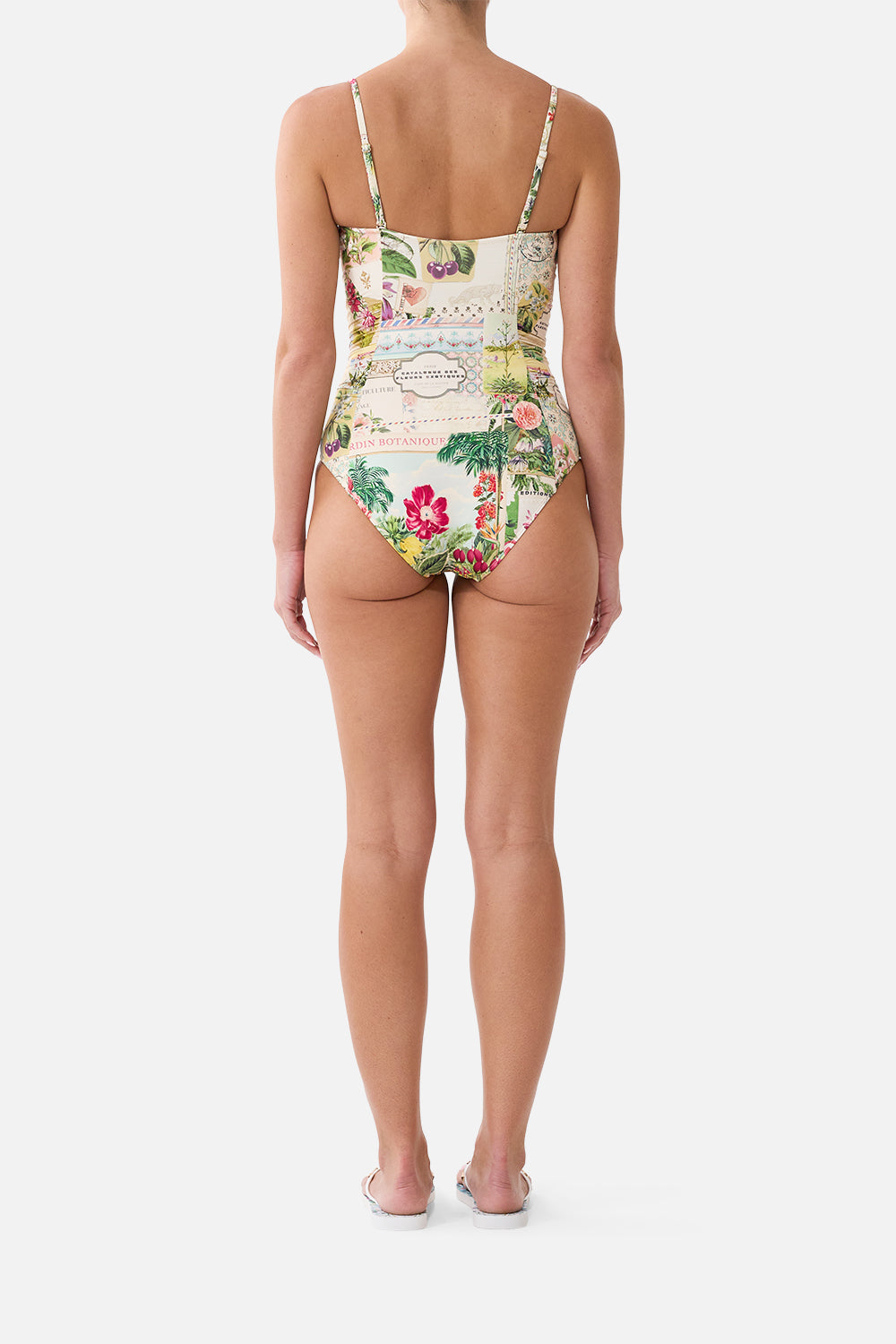 UNDERWIRE CUPPED ONE PIECE W SIDE RUCHING LA BELLE BOTANIQUE