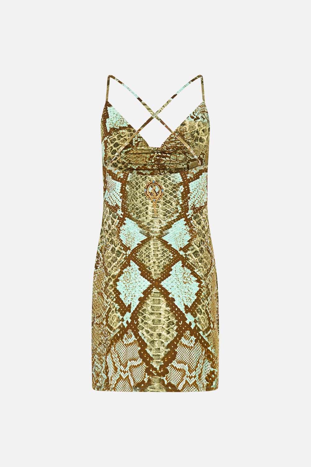 DRAPE JERSEY MINI DRESS MY SWEET SERPENTINE
